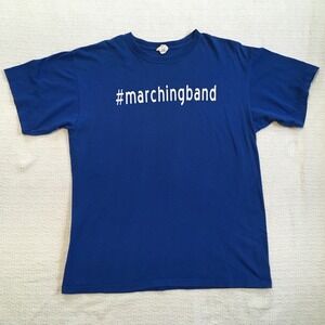 Anvil Royal Blue #marchingband T Shirt Large